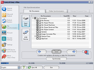 Carry it Easy +Plus File Synchronization Carry it Easy +Plus File Synchronization