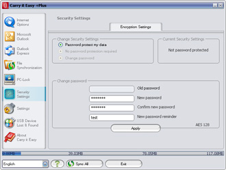 Carry it Easy +Plus Security Settings Carry it Easy +Plus Security Settings