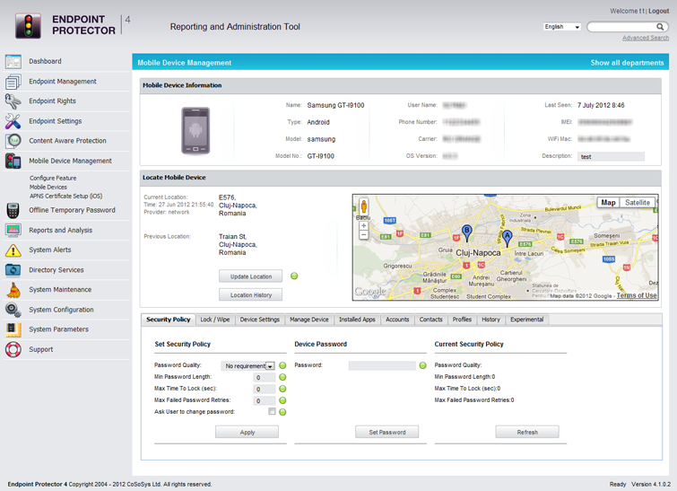 Endpoint Protector 4 Mobile Device Management