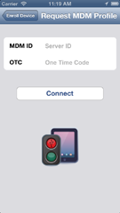iPhone 5 request profile