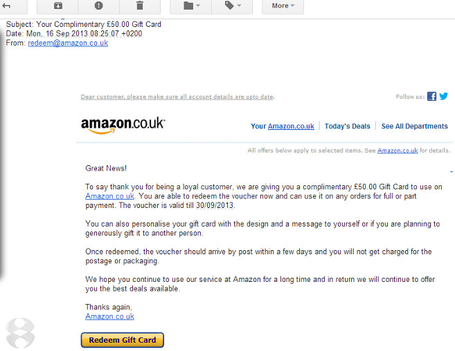Amazon Fake Emails