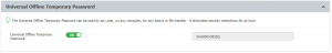 Universal Offline Temporary Password
